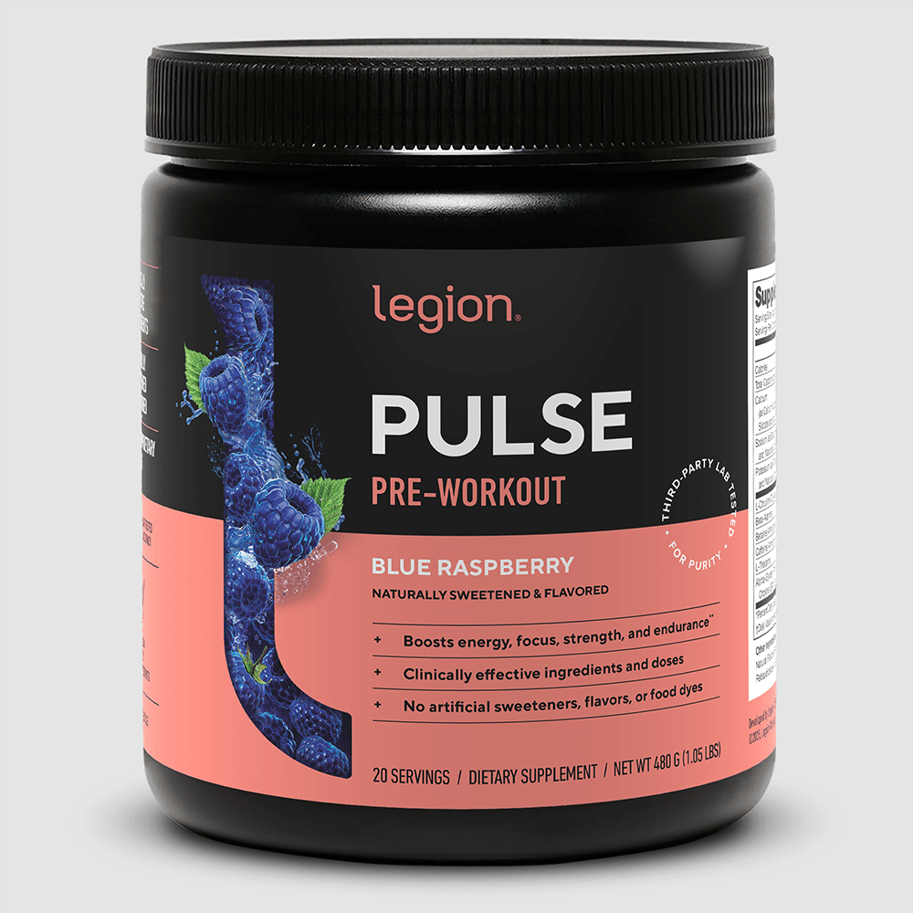 LEGION Pulse Pre-Workout Blue Raspberry Flavor